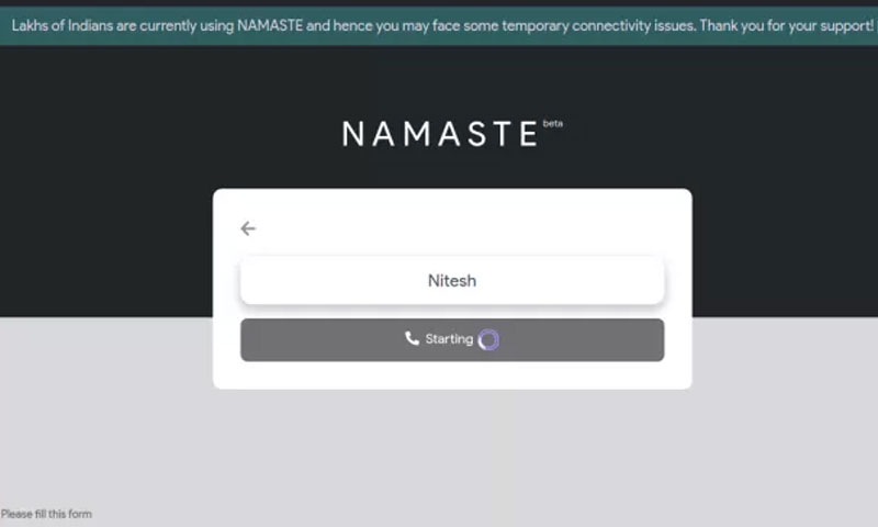 Say Namaste from India A Challenger for Zoom from China