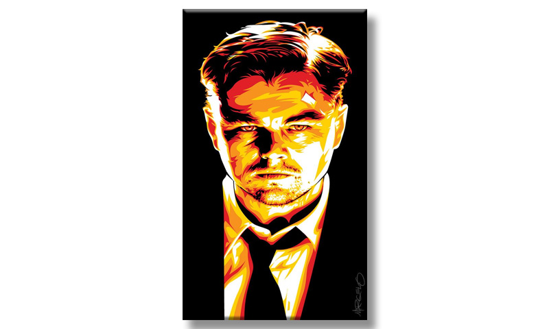 Digital Portrait Painting of DeCaprio 